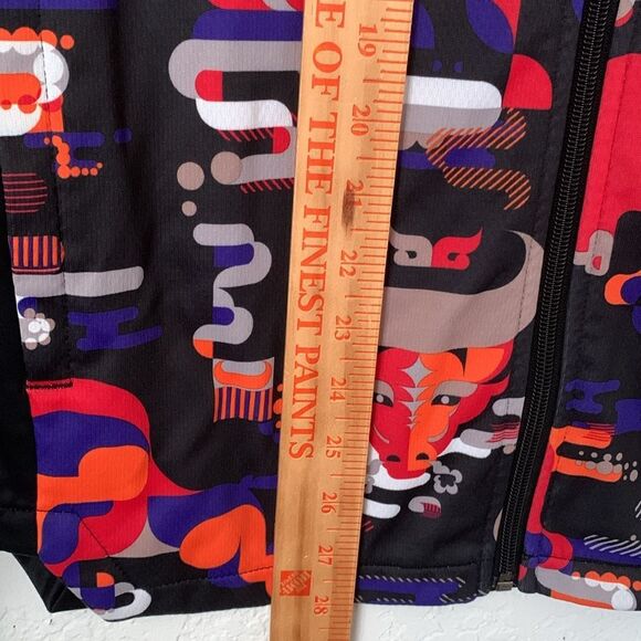 Adidas Men’s Black Red Graphic Zip Full Pockets Lightweight Jacket Size S - Picture 6 of 10